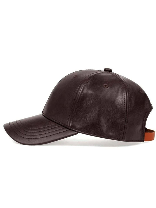 Brown Leather Premium Cap