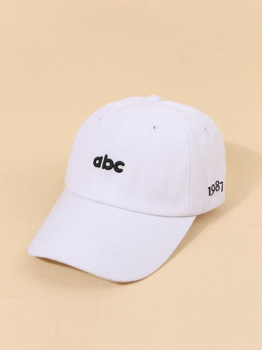 White ABC Cap