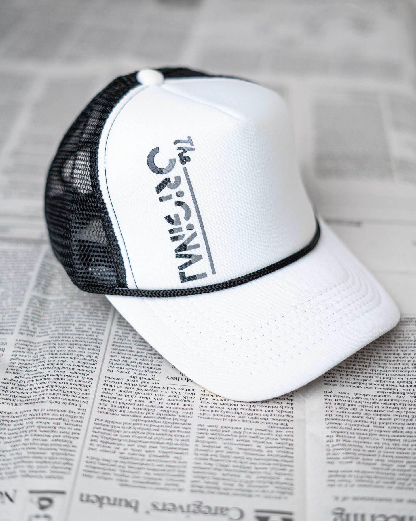 White Orignal Net Cap