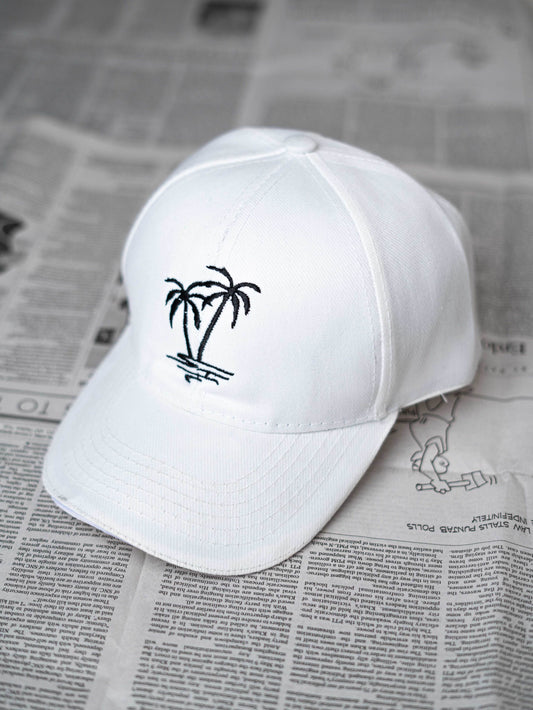 White Green Tree Cap