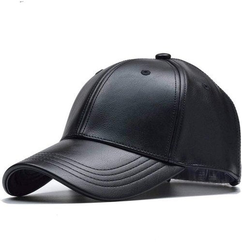 Black Leather Premium Cap