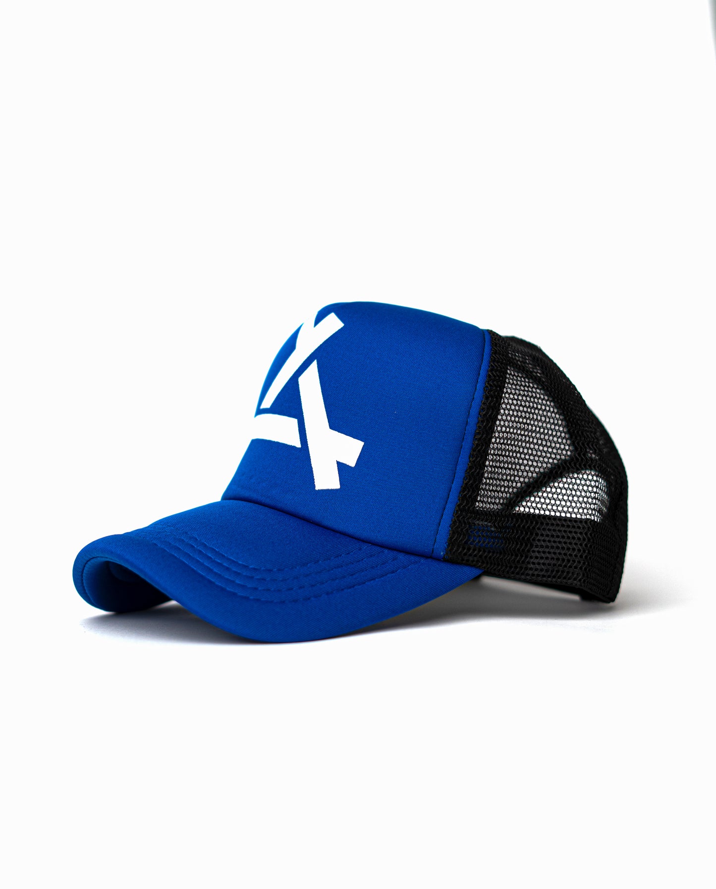 Blue A Net Cap