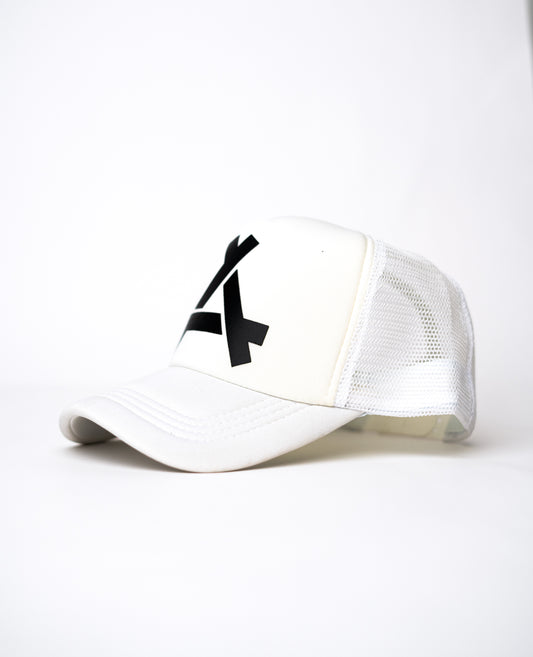 White A Net Cap